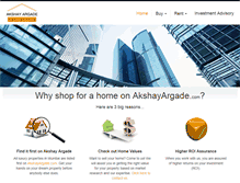 Tablet Screenshot of akshayargade.com